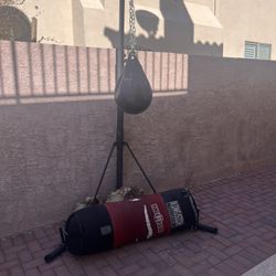 Agua Boxing Bag And 200 Lb Heavy Boxing Bag With Stand Included