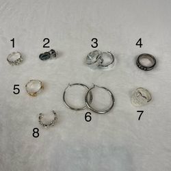 Earings and rings