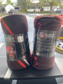 Cleveland Browns fleece blankets 60x40 big