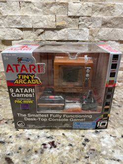 Worlds Smallest Atari 2600 Tiny Arcade Includes 10 Games Mini Pac-Man NIB New