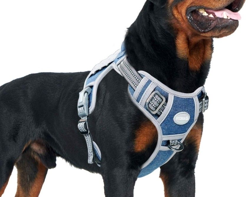 AUROTH Tactical Dog Harness for Small Medium Large Dogs No Pull Adjustable Pet Harness Reflective K9 Working Training Easy Control Pet Vest Military S