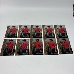 2001 Upper Deck TIGER WOODS Stat Leaders SL17 Rookie RC LOT OF 10