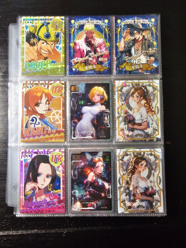 One Piece CCG Rare Cards. Sold As Set Shown Or Individually