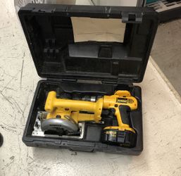 Dwalt cordless drill and circular saw