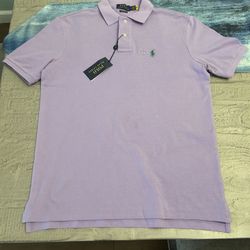 Polo Ralph Lauren Classic Fit Mesh Polo Shirt, Purple [ S ]