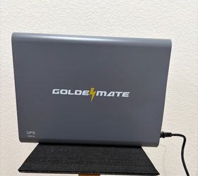 Goldenmate 1000VA800W Lithium UPS Battery Backup & Surge Protector, Backup Battery Power Supply