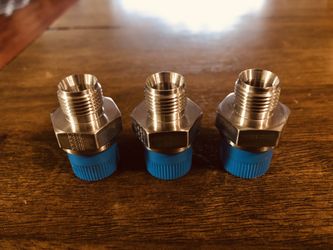 Parker 3/8” T x 1/2” BSPP Fittings, 316. 3each.