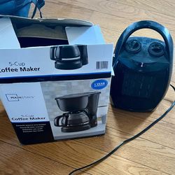 Small Heater And Coffee Maker 