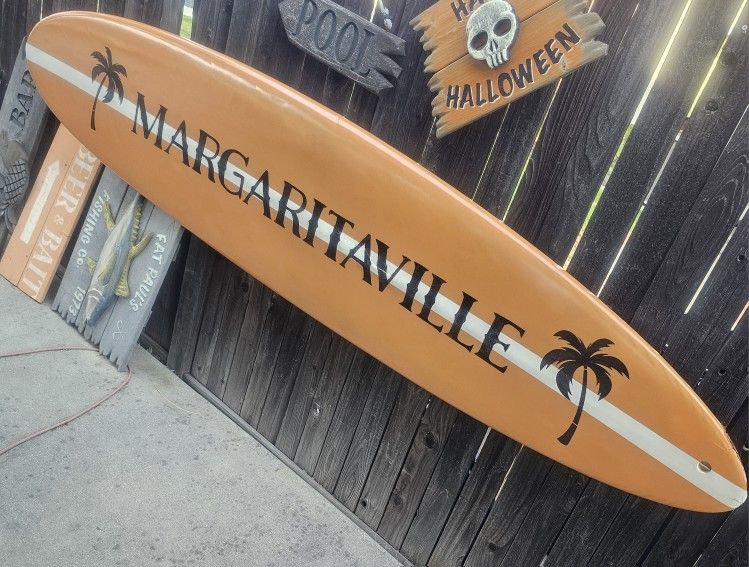 Tiki Bar - Surfboard Wall Art – Old Wood Signs Real Surfboard Tiki
