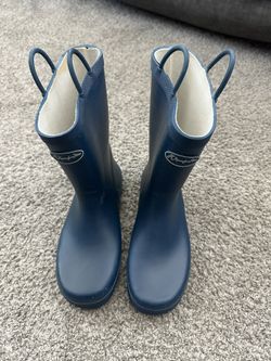 Navy Blue Rain Boots Grade School Size 6