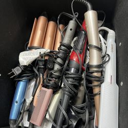 Curling straightening iron