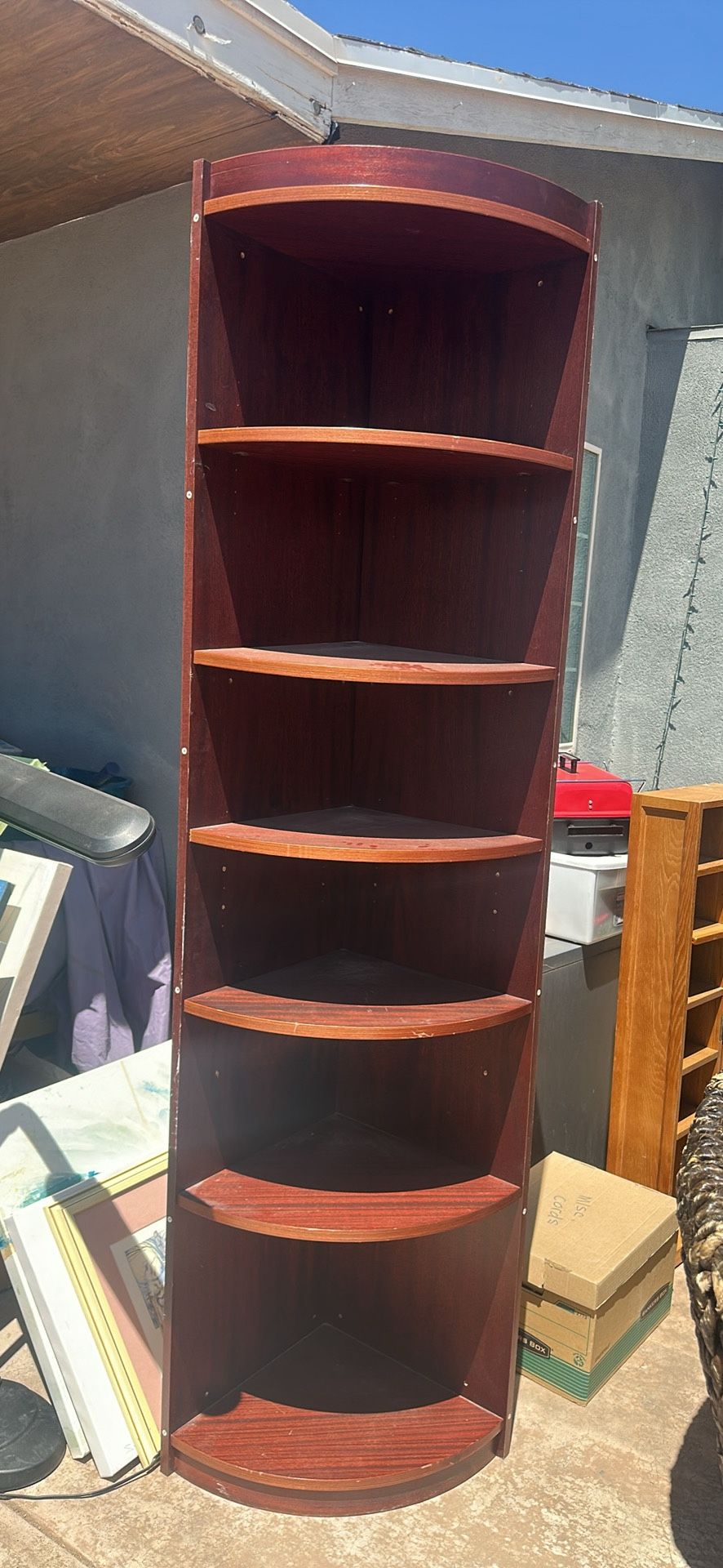 Tall Corner Shelf USED