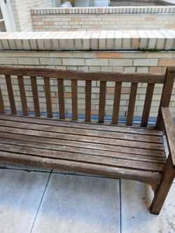 Wooden bench