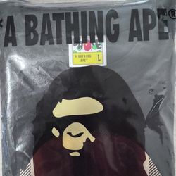 Bape Black And Tan Short Sleeved Shirt