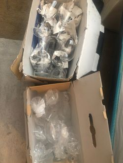 25 brand new kitchen ware glasses and 2 bowls and 3 plates