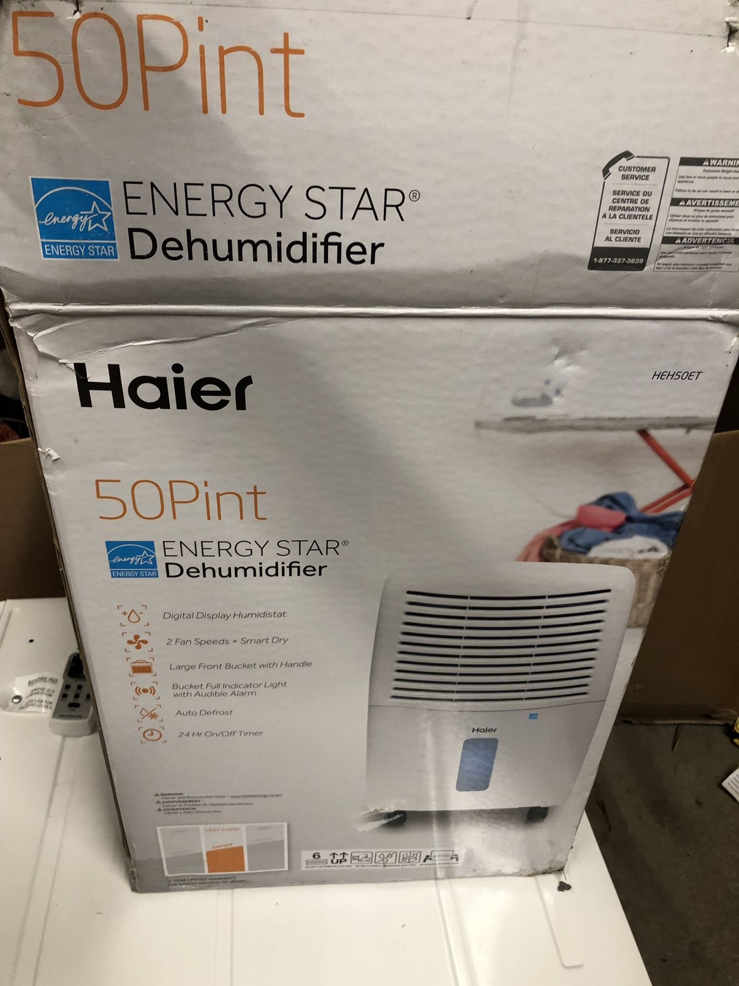 Haier 50pint Dehumidifier