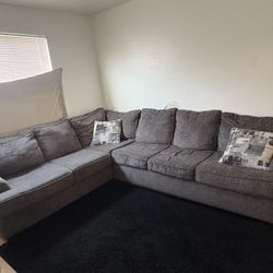 Sectional Grey Couch 