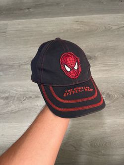 Marvel The Amazing Spider-Man Navy Blue/Red Stitching SnapBack Cap