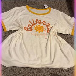 Old Navy California Graphic Ringer T-Shirt XL