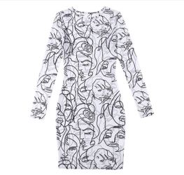 Portrait Sheer Dress