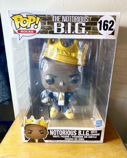 Notorious B.i.g Funko Pop W/Crown 10” #162 