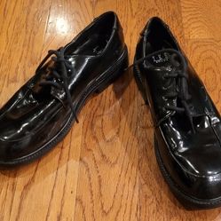 Teen Boys Mens Size 6 Black Dress Shoes