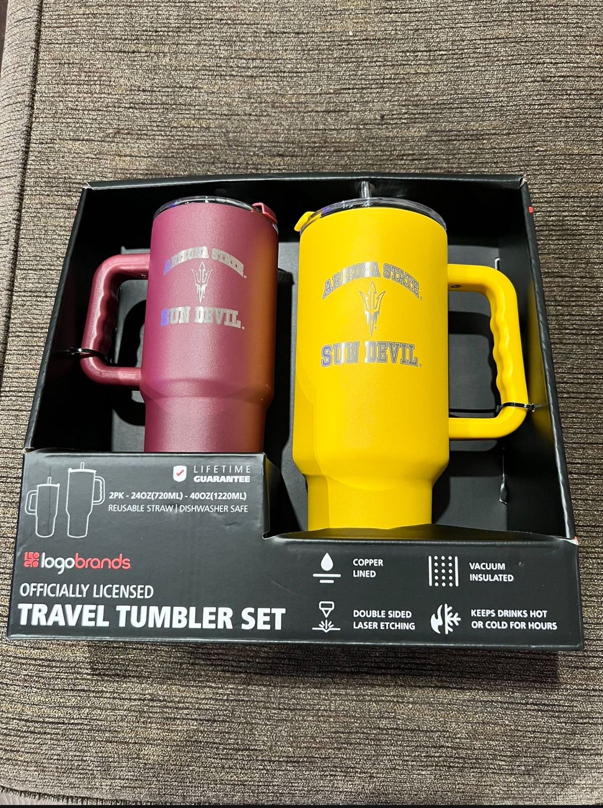 ASU Sun Devils Travel Tumbler Set