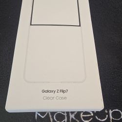 Samsung Galaxy Z Flip7 Clear Phone Case, $25