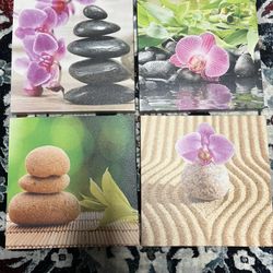 New Wall Decor Frame Canvas Art - Yoga, Zen, Peace Theme