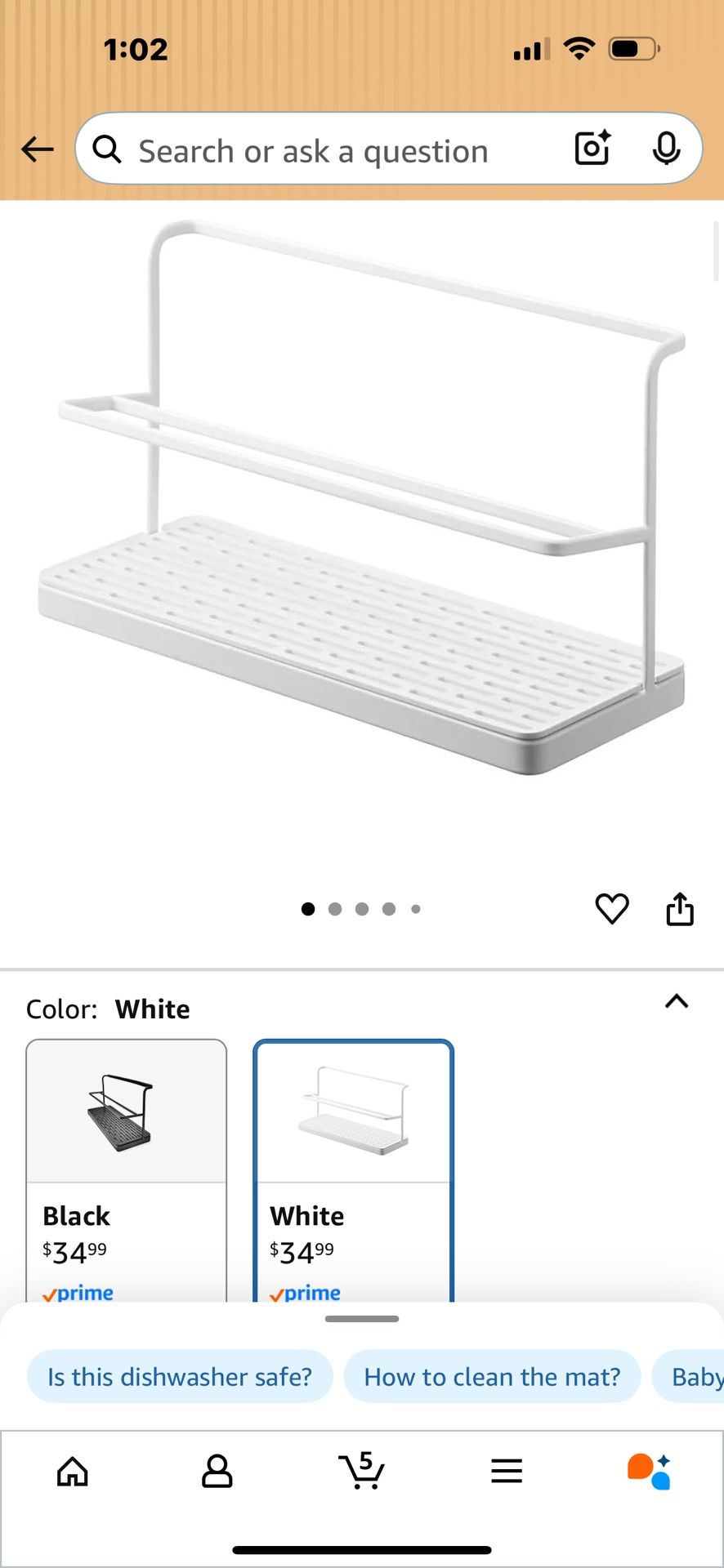 Selegna Diatomaceous Earth Bottle Drying Rack, Baby Bottle Drying Rack, Over Sink Instant Dry Small Dish Drying Rack & Bottle Dryer, Space Saving Narr