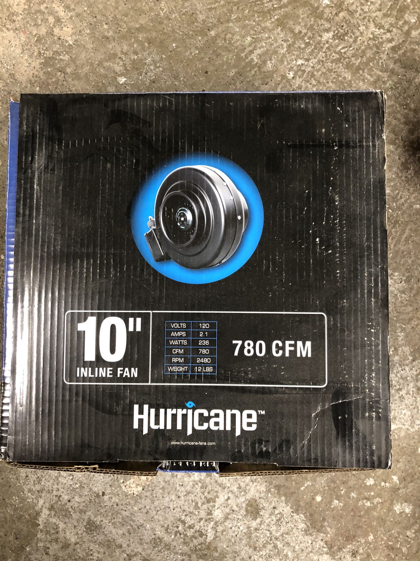 Hurricane 10” Inline Fan