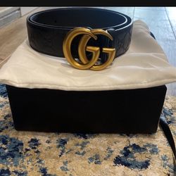 Gucci Logo Belt Size 80