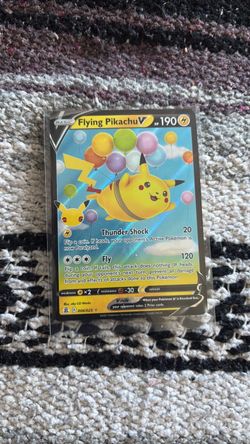 Flying pikachu holo Pokemon card