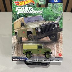 Hot Wheels Fast and Furious Land Rover Defender 110 Metal Diecast Car Model 1/64