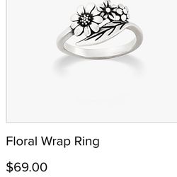 James Avery Floral Wrap Ring 