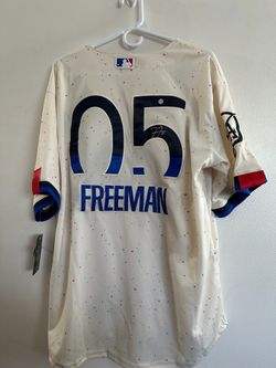 FREDDIE FREEMAN SIGNED LOS ANGELES DODGERS AUTOGRAPHED NIKE JERSEY COA XXL 14-3