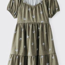 Young Girls Green Dress