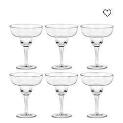 Set of 6 Margarita Glasses