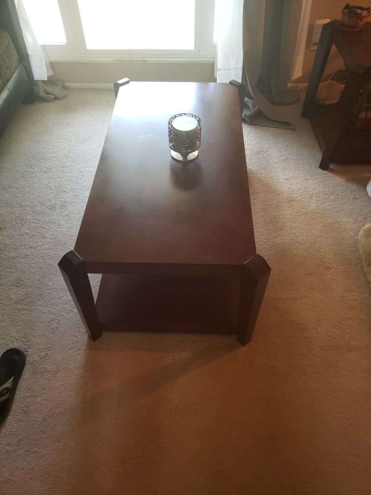 Dark Wood Coffee Table