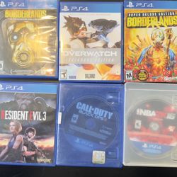 PS4 Games Bundle – 6 Super Clean Titles – $60 OBO