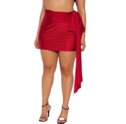 Size 2X Fashion Nova Skort - Red