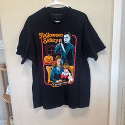 Halloween Safety A Sitters Guide Extra Large XL Adult Shirt