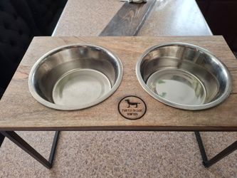 Double Bowl Food/Water Stand