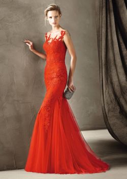 Pronovias Costa Cocktail Dress - Vibrant Blue Color - Like New