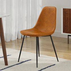 6 x All modern Leather dining chairs