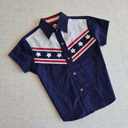 CUMBERLAND OUTFITTERS Womens Patriotic Colors Shirt 