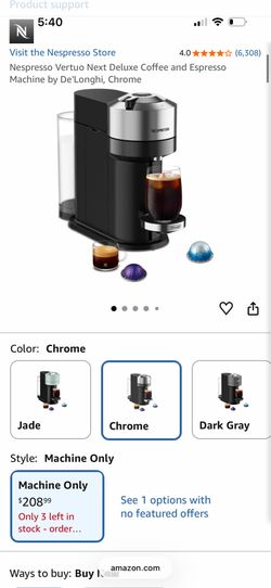 NESPRESSO VERTUO NEXT DELUXE