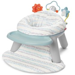 Skip Hop Baby Seat Silver Lining Cloud 2-in-1 Sit-up Chair & Activity Floor Seat (Used)