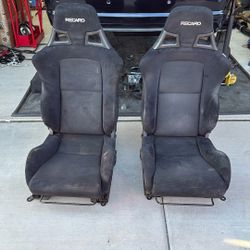 EVO X Recaro Seats With E46 Planted Mounting Brackets And Sliders