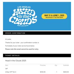 VIP Head In The Clouds